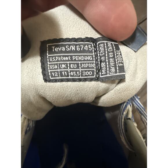 Teva Amphibious Hiking Shoes Men’s 12 Blue Black Reflective - Picture 12 of 13